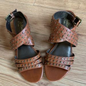 Zodiac Leather Sandals - Size 8